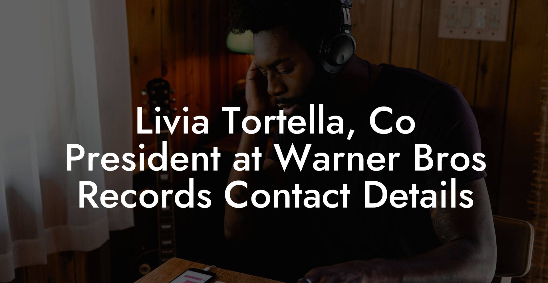 Livia Tortella, Co President at Warner Bros Records Contact Details