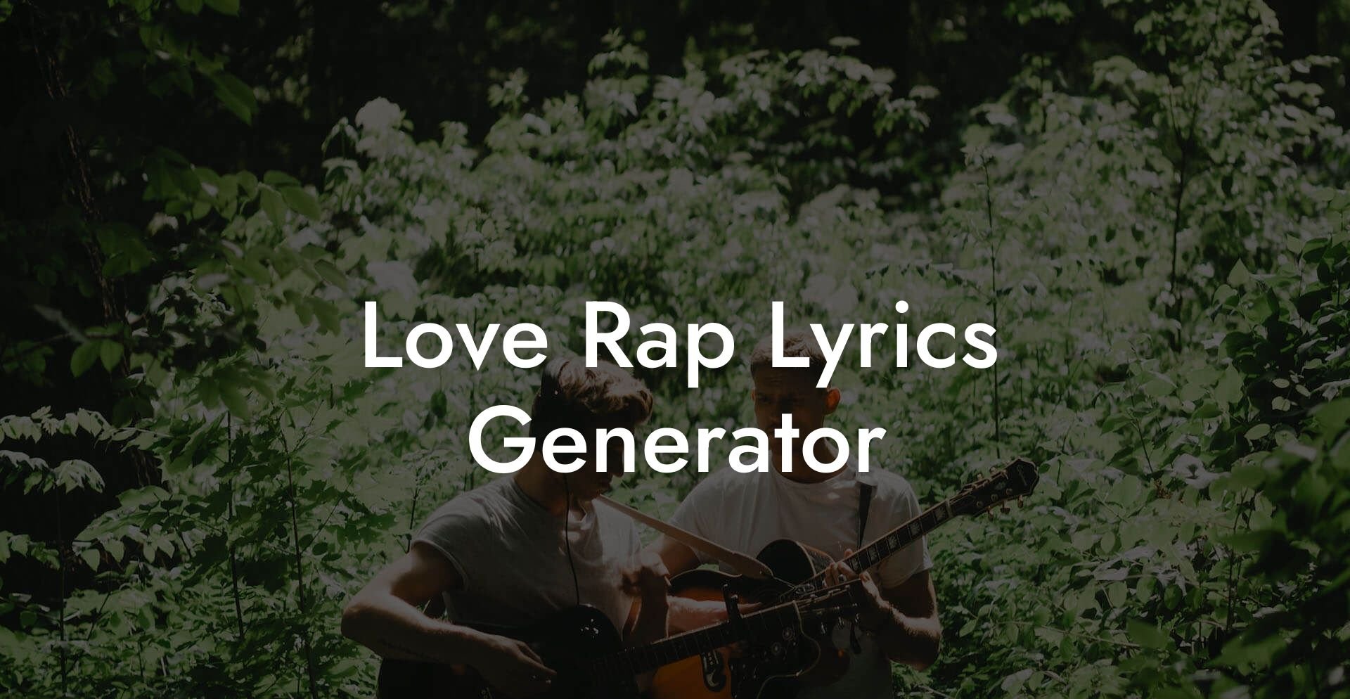 love rap lyrics generator lyric assistant