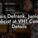 Luis Defrank, Junior Publicist at VH1 Contact Details