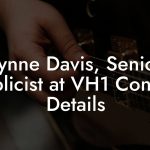 Lynne Davis, Senior Publicist at VH1 Contact Details
