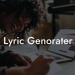 lyric genorater lyric assistant