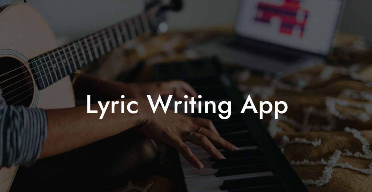 lyric writing app lyric assistant