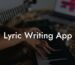 lyric writing app lyric assistant