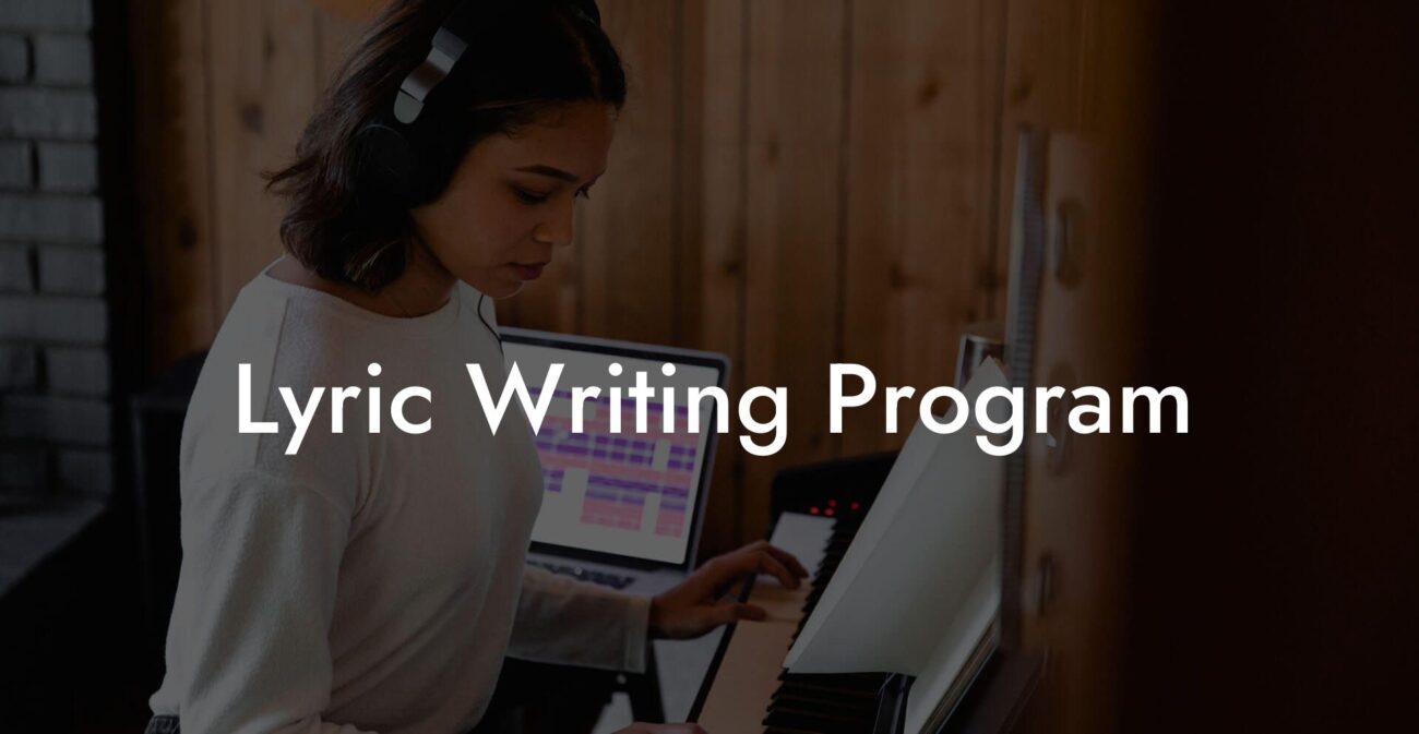 lyric writing program lyric assistant