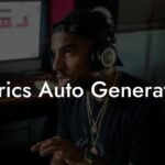 lyrics auto generator lyric assistant