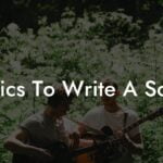 lyrics to write a song lyric assistant