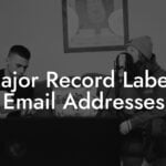 Major Record Labels Email Addresses