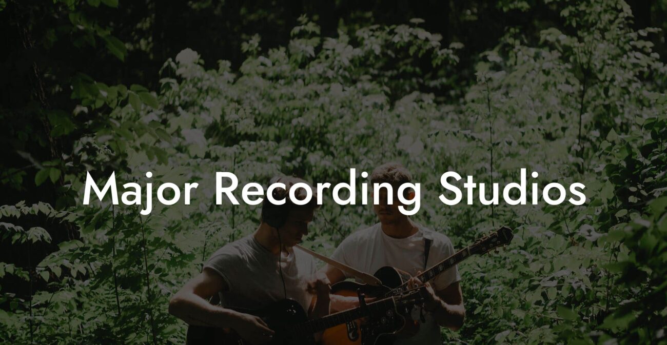 Major Recording Studios