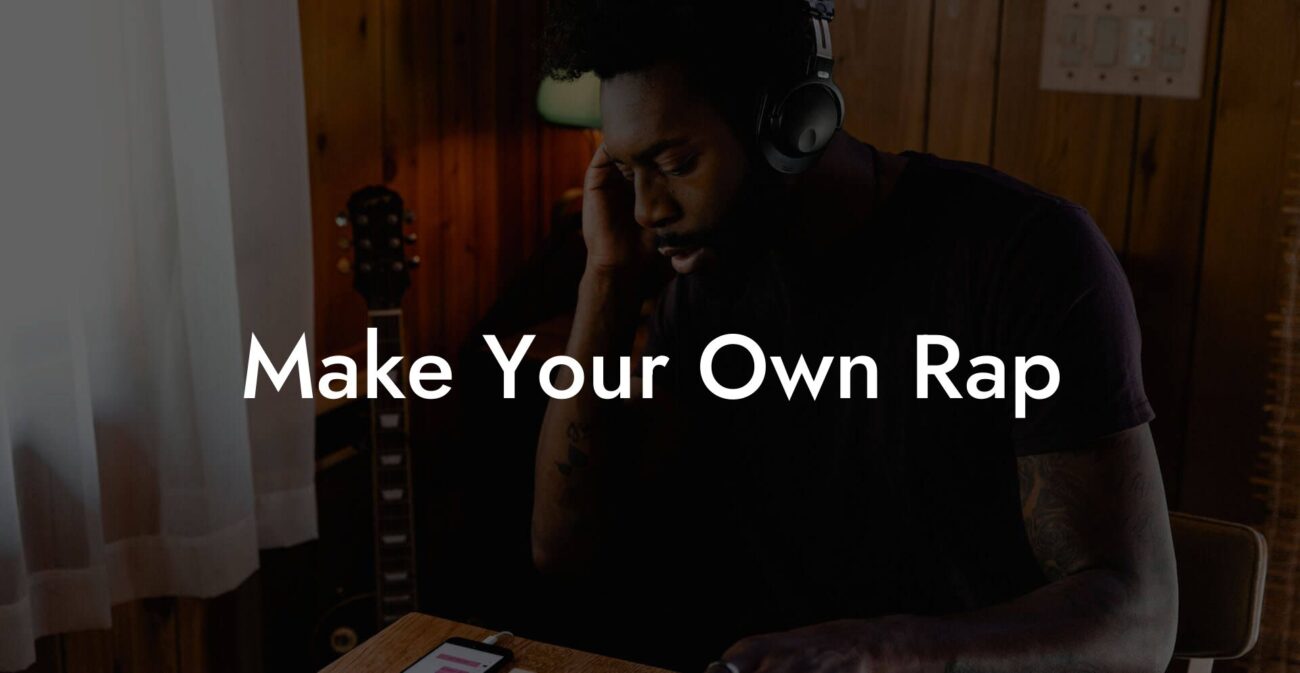 make your own rap lyric assistant