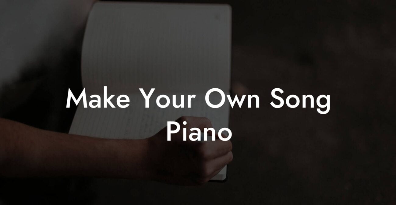 make your own song piano lyric assistant