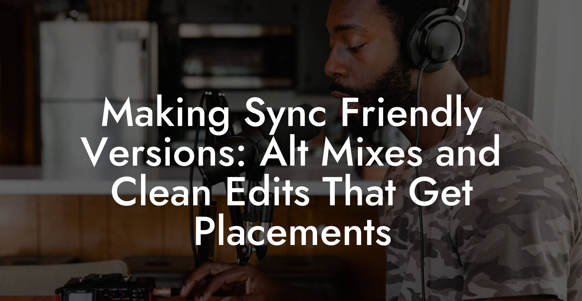 Making Sync Friendly Versions: Alt Mixes and Clean Edits That Get Placements