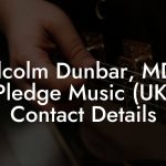 Malcolm Dunbar, MD at Pledge Music (UK) Contact Details