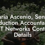 Maria Ascenio, Senior Production Accountant at BET Networks Contact Details