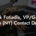 Mark Fotiadis, VP/GM at Mute (NY) Contact Details