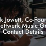 Mark Jowett, Co-Founder at Nettwerk Music Group Contact Details
