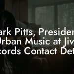 Mark Pitts, President - Urban Music at Jive Records Contact Details
