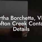 Martha Borchetta, VP at Lofton Creek Contact Details