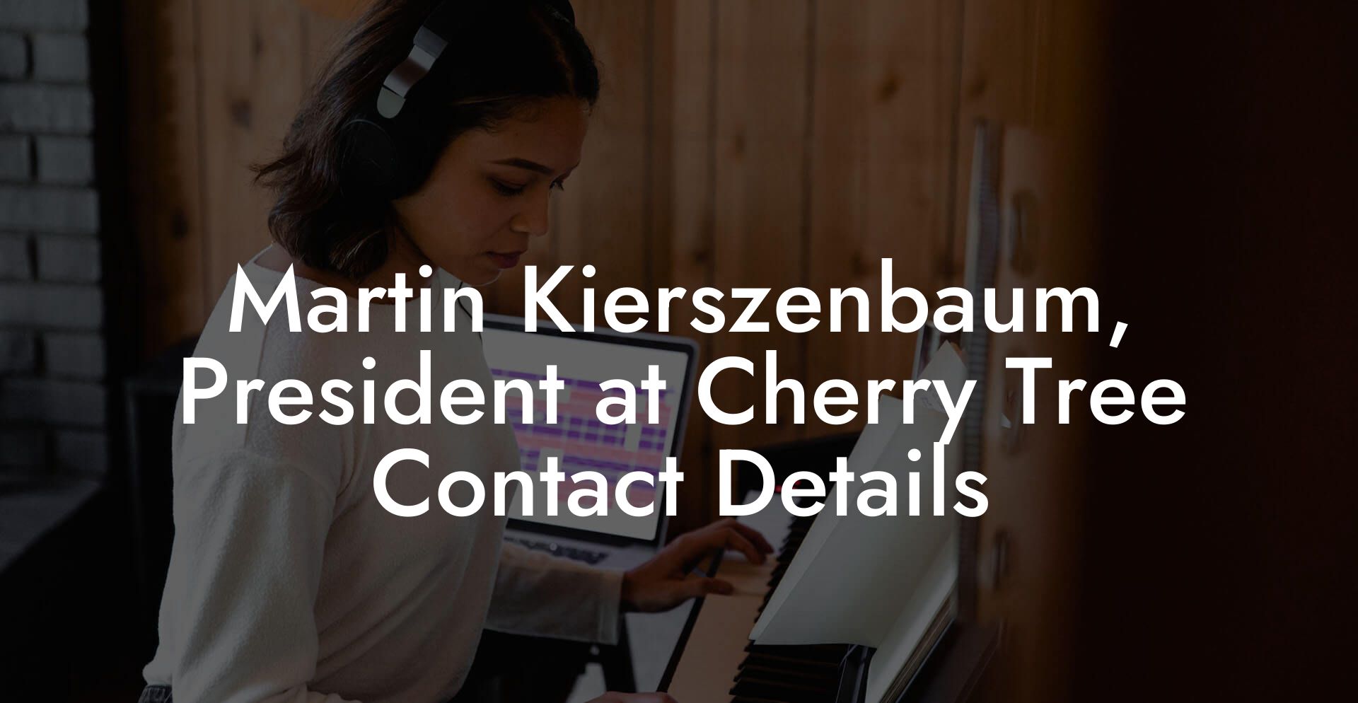 Martin Kierszenbaum, President at Cherry Tree Contact Details