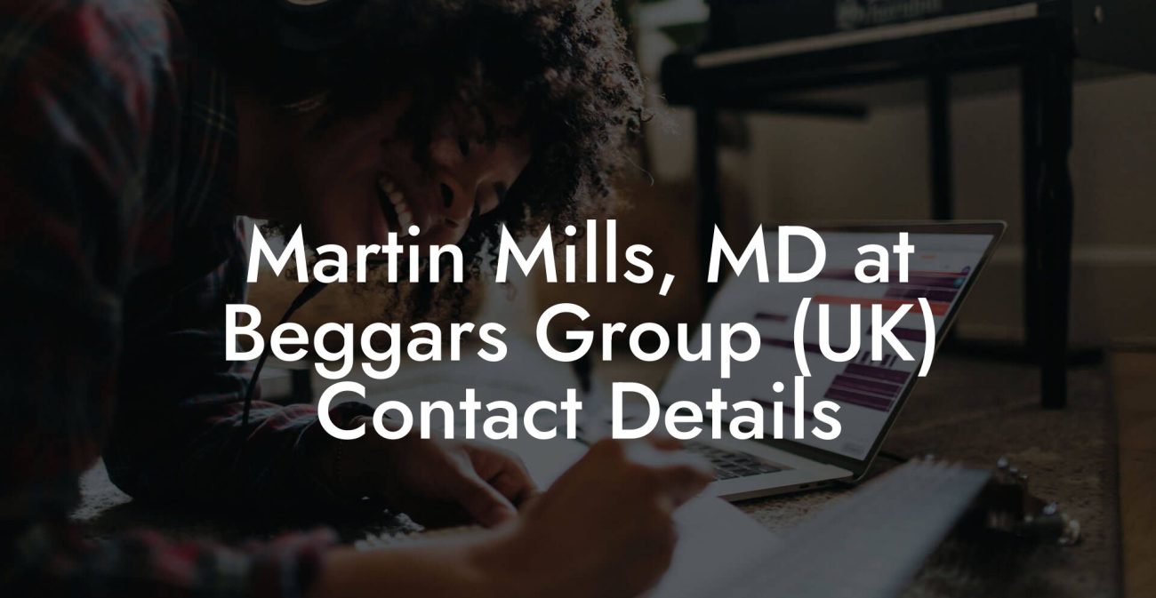 Martin Mills, MD at Beggars Group (UK) Contact Details