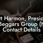 Matt Harmon, President at Beggars Group (NY) Contact Details