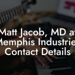 Matt Jacob, MD at Memphis Industries Contact Details