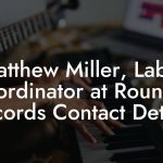 Matthew Miller, Label Coordinator at Rounder Records Contact Details