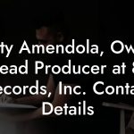 Matty Amendola, Owner / Head Producer at 825 Records, Inc. Contact Details