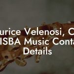 Maurice Velenosi, CEO at ISBA Music Contact Details