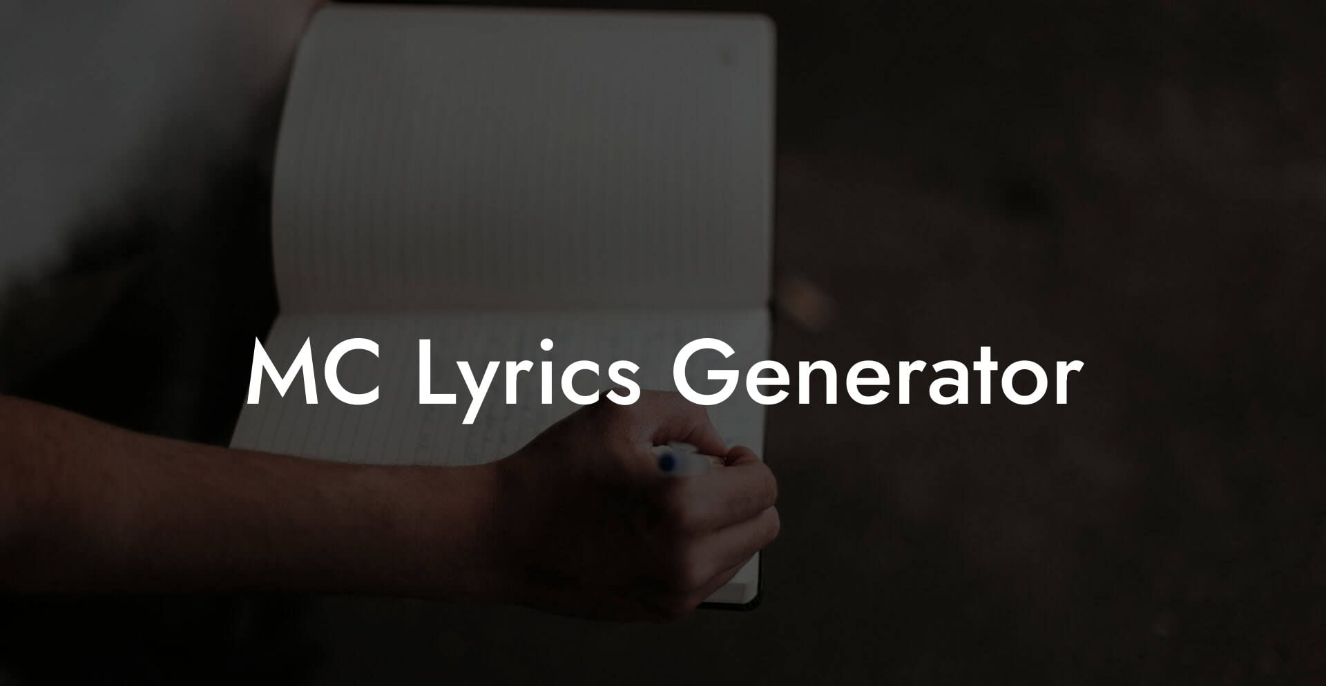 mc lyrics generator lyric assistant