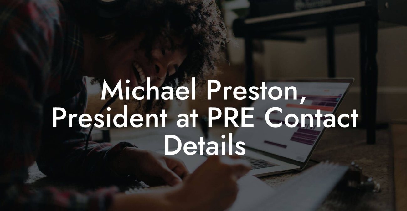 Michael Preston, President at PRE Contact Details