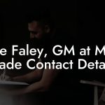 Mike Faley, GM at Metal Blade Contact Details