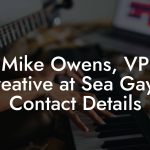 Mike Owens, VP Creative at Sea Gayle Contact Details