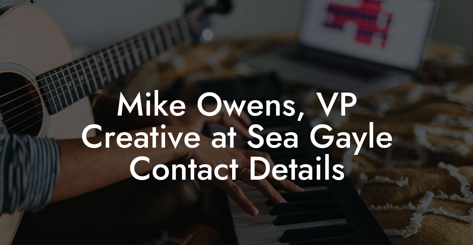 Mike Owens, VP Creative at Sea Gayle Contact Details