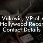 Mio Vukovic, VP of A&R at Hollywood Records Contact Details