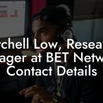 Mitchell Low, Research Manager at BET Networks Contact Details