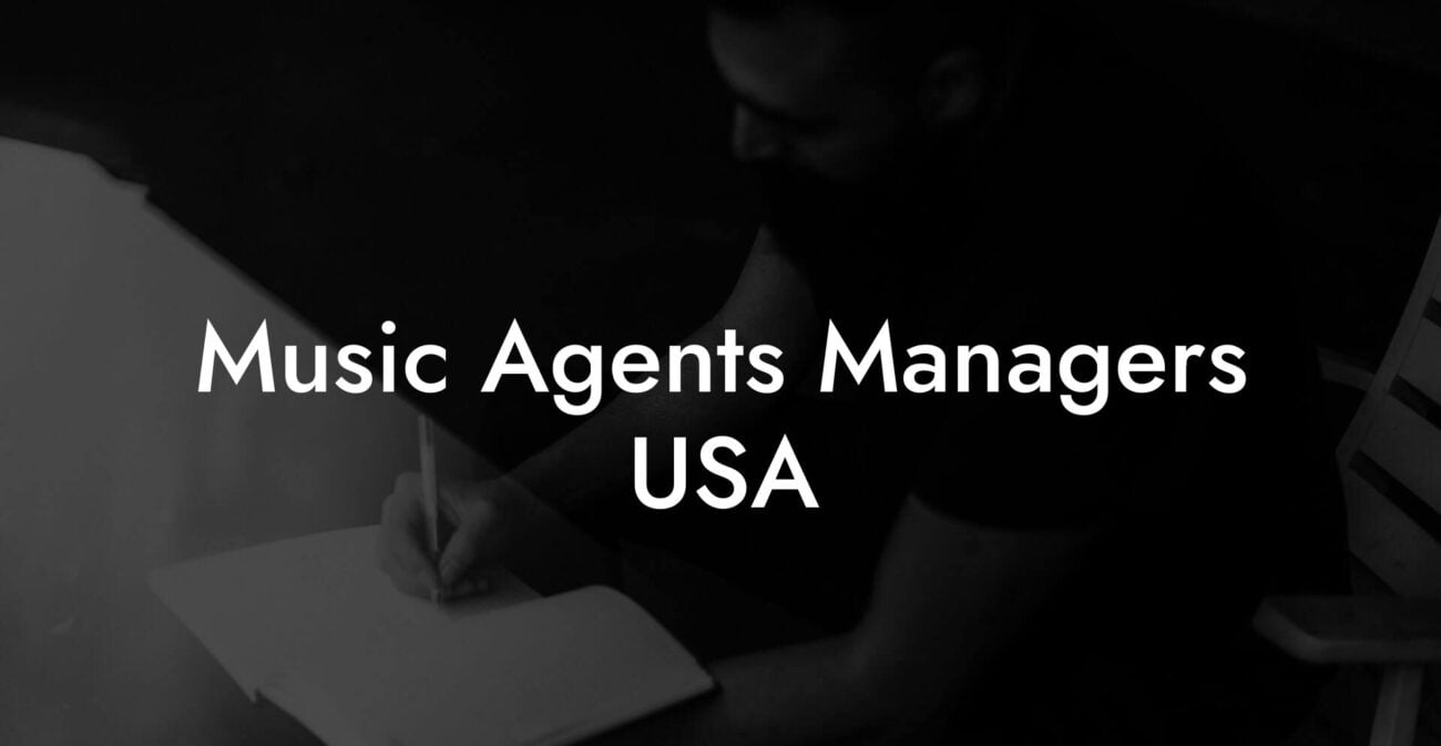 Music Agents Managers USA