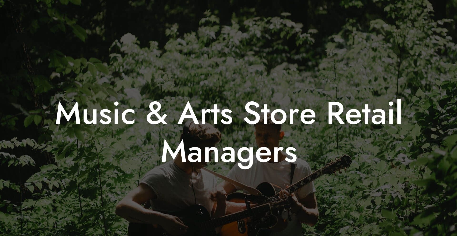 Music & Arts Store Retail Managers