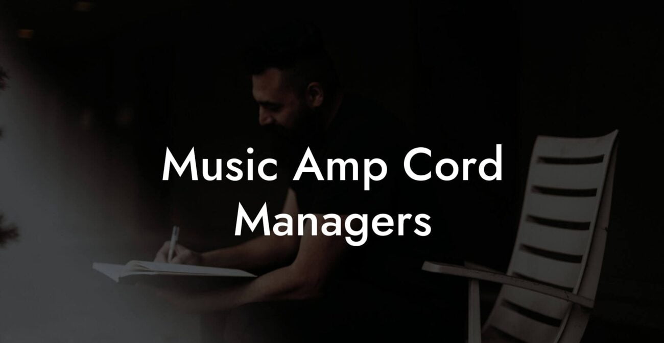 Music Amp Cord Managers