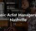 Music Artist Managers in Nashville