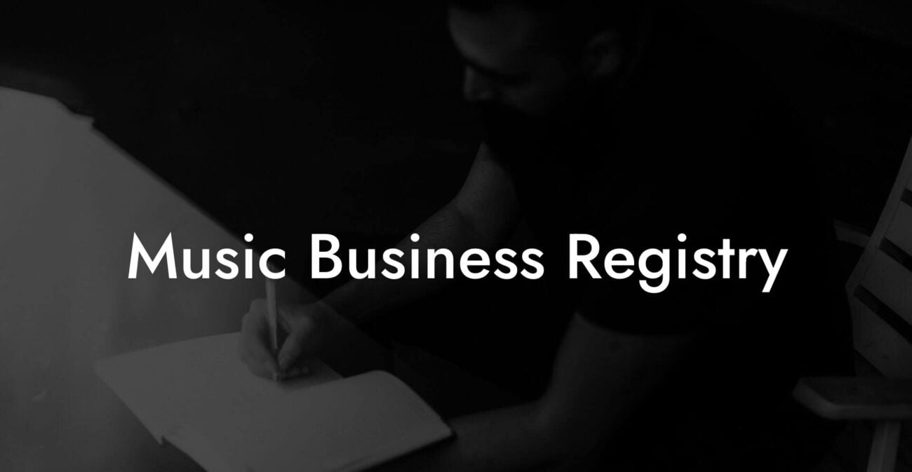 Music Business Registry