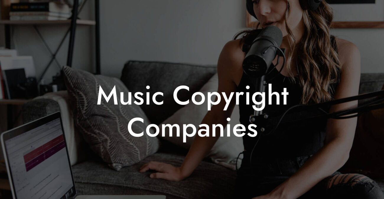 Music Copyright Companies