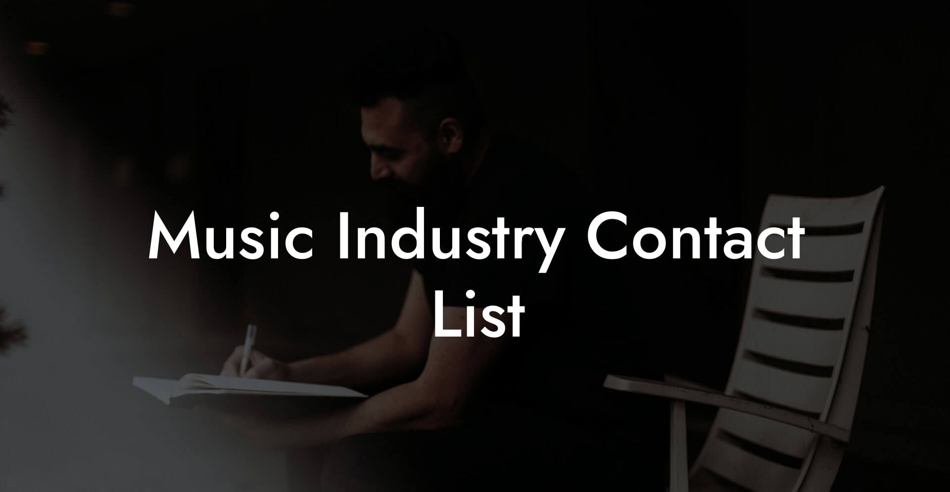 Music Industry Contact List