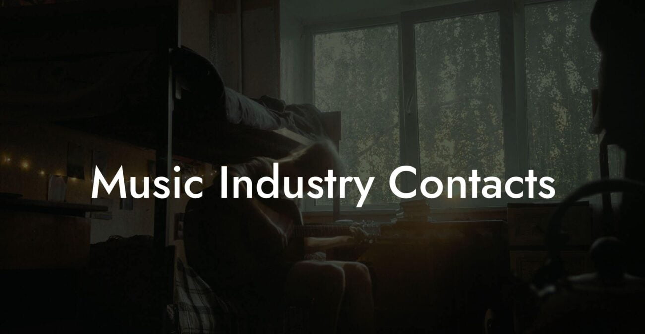 Music Industry Contacts