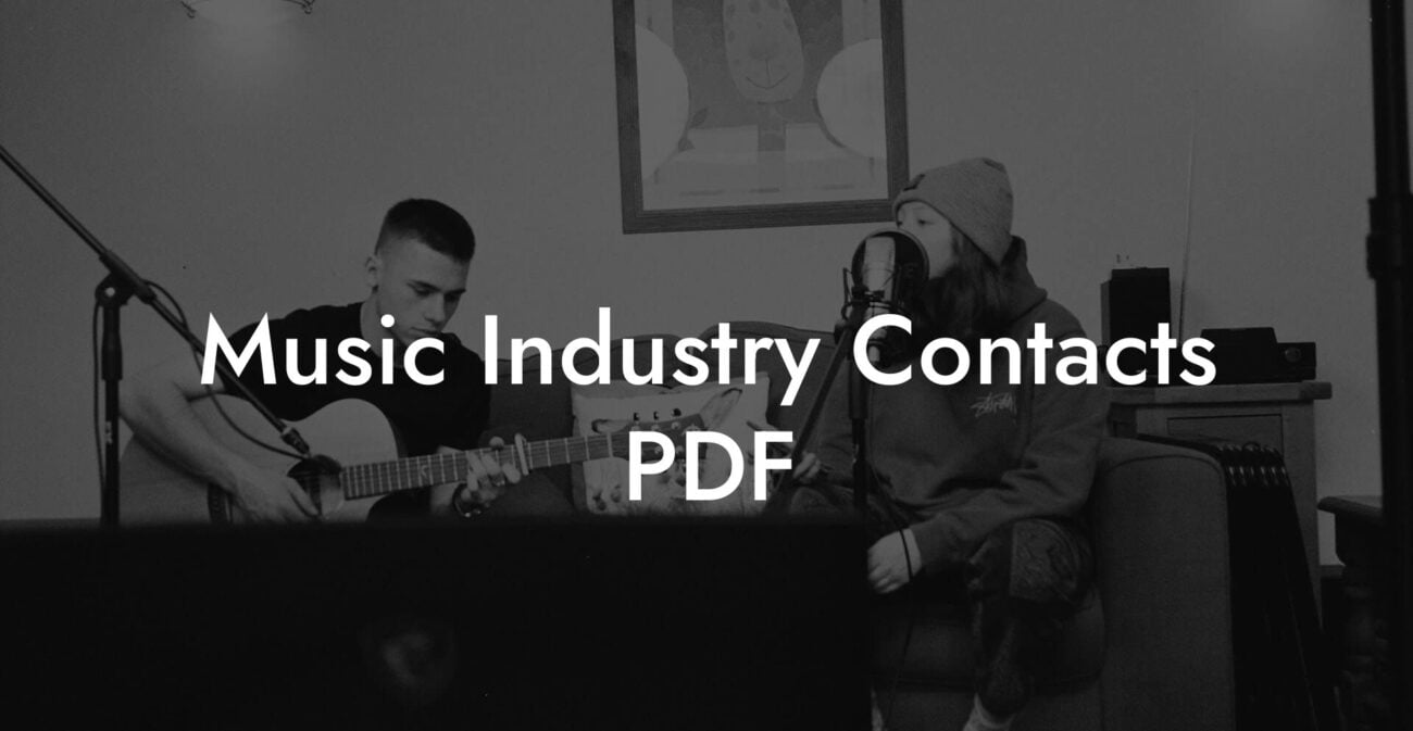 Music Industry Contacts PDF