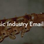 Music Industry Email List