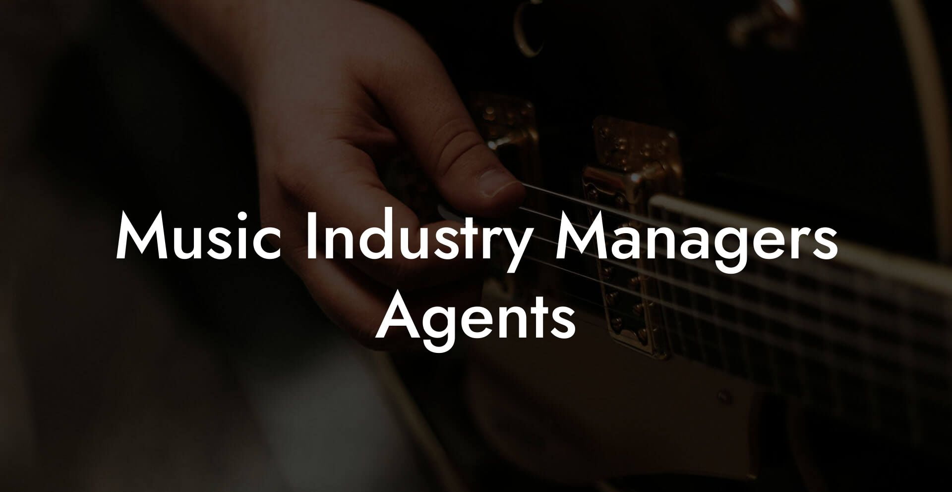 Music Industry Managers Agents