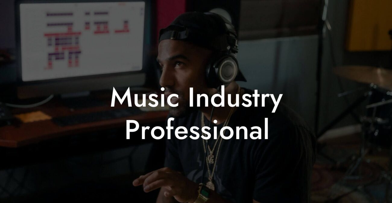 Music Industry Professional