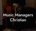 Music Managers Christian
