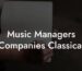 Music Managers Companies Classical