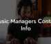 Music Managers Contact Info